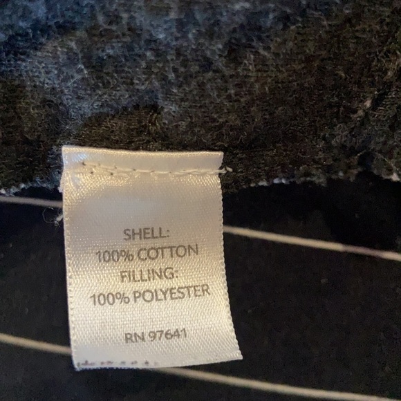 J Jill Pure Jill Womens Cardigan Fleece Quilted Jacket Dark Gray Size XL - Picture 10 of 11